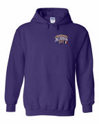 Newfoundland Guy Left Chest Pullover Hoodie in Purple