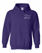 A piece of My heart in NS Tartan Heart Left Chest and Back Pullover Hoodie - Unisex