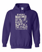 Bejezus Pullover Hoodie in Purple