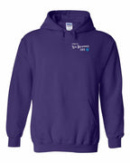 Living the NB Life blue compass Left Chest pullover hoodie - Unisex
