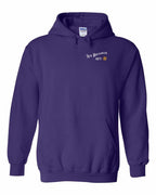 Just a NB guy blue compass Left Chest pullover hoodie - Unisex