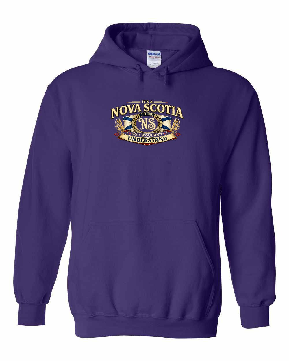 Ns Understand Pullover Hoodie in Purple