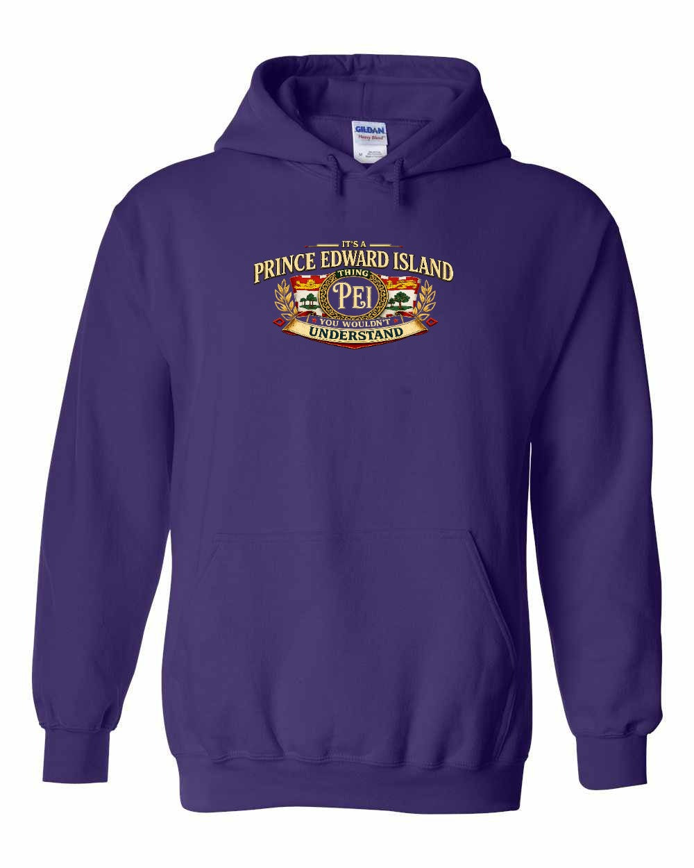 Pei Understand Pullover Hoodie in Purple