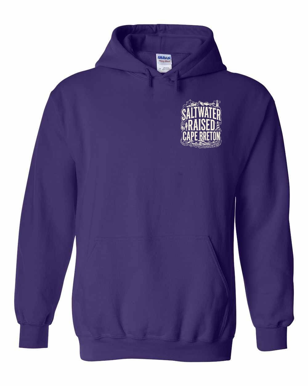 CB Saltwater Raised Folk Left Chest and Back Pullover Hoodie - Unisex