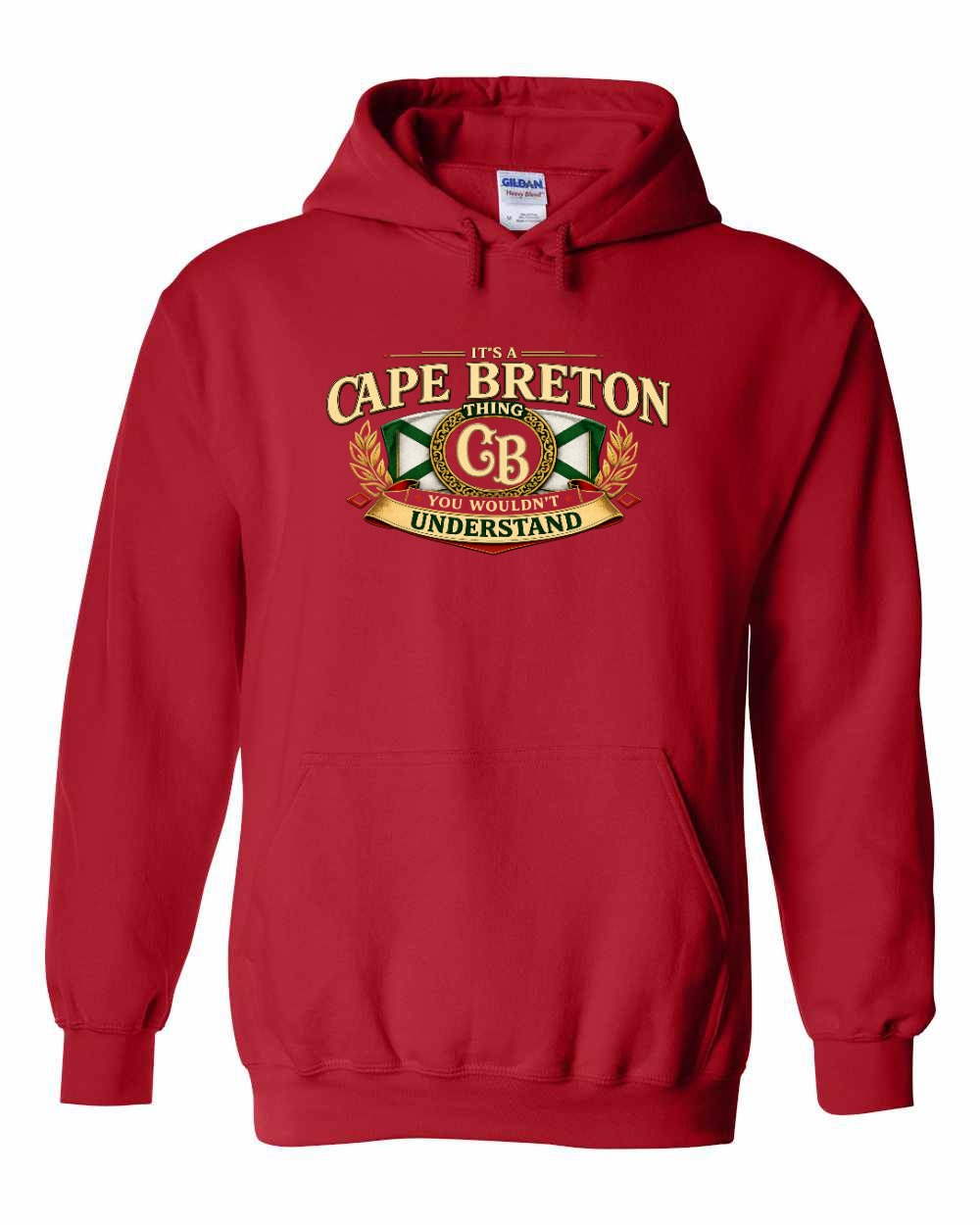 Cb Understand Flag Pullover Hoodie in Red