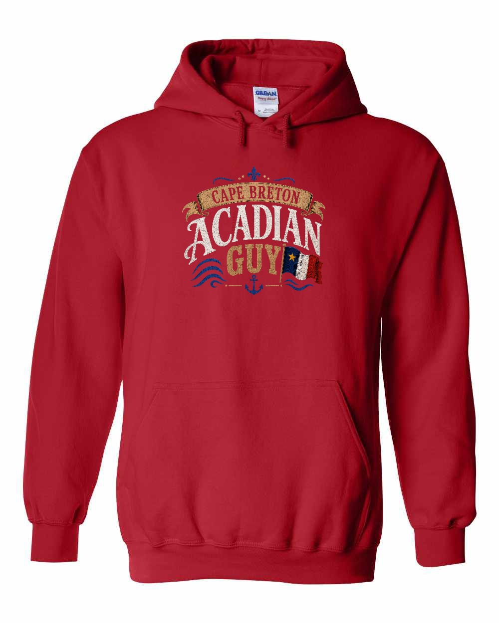 Cape Breton Guy Pullover Hoodie in Red