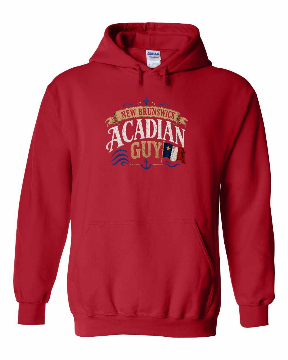 New Brunswick Guy Pullover Hoodie in Red