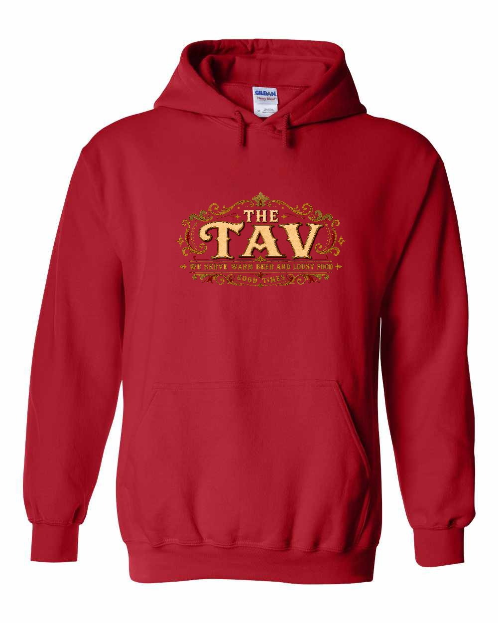 The Tav Garment Pullover Hoodie in Red