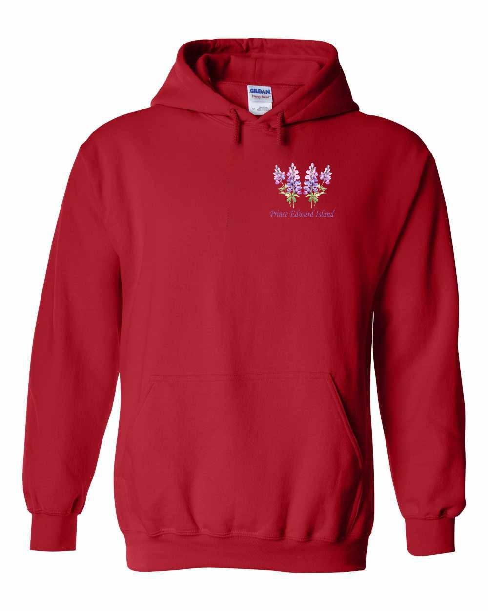 PEI Lupins Left Chest pullover hoodie - Unisex
