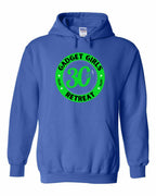 Gadget Girls 30th Retreat Pullover Hoodie Green Logo