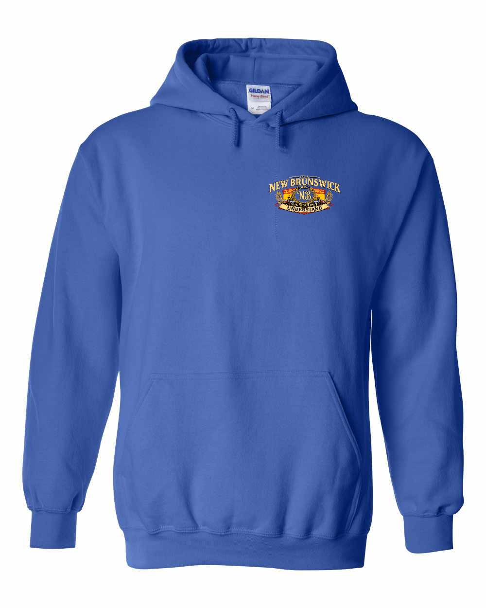Nb Understand Left Chest and Back Pullover Hoodie in Royal