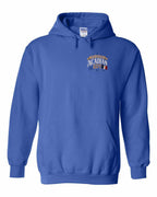 New Brunswick Guy Left Chest Pullover Hoodie in Royal
