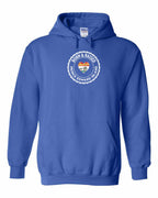 Born and Raised PEI Heart Flag Pullover Hoodie - Unisex