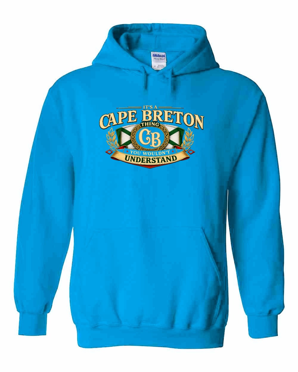 Cb Understand Flag Pullover Hoodie in Sapphire