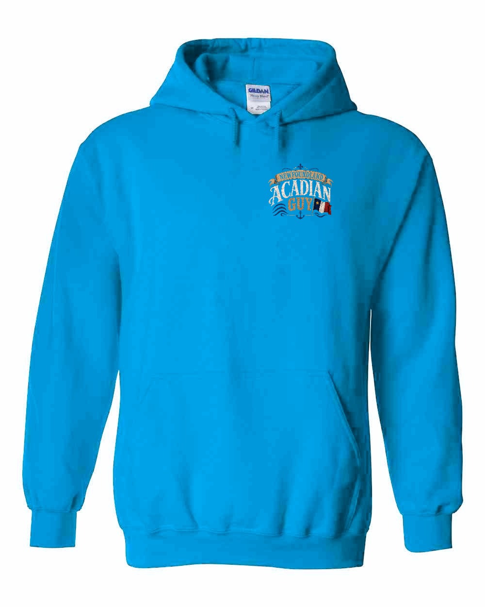 Newfoundland Guy Left Chest Pullover Hoodie in Sapphire
