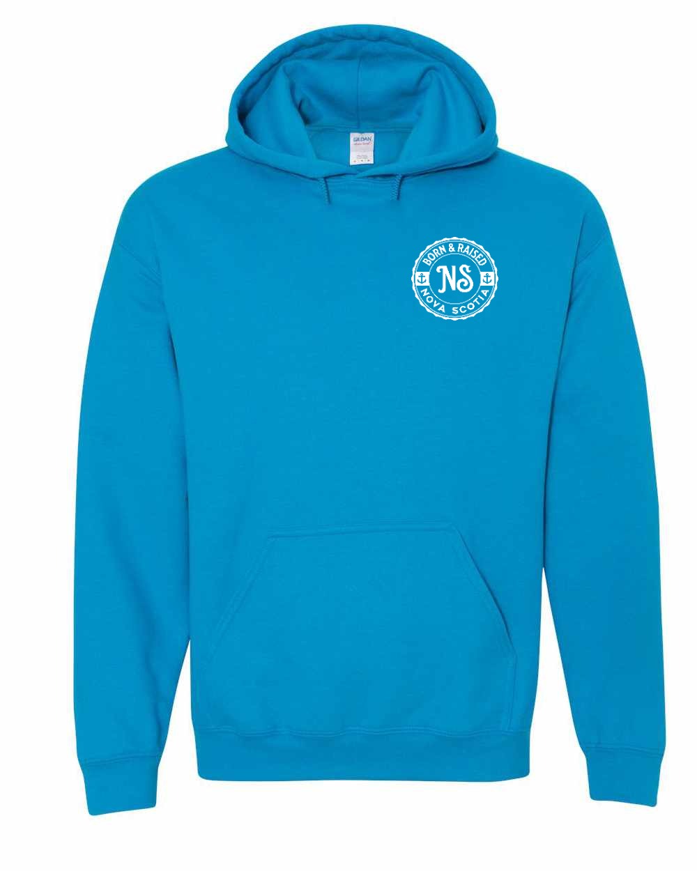 Born & Raised NS Left Chest and Back Pullover Hoodie - Unisex