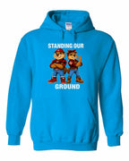 Standing Our Ground Full Front Pullover Hoodie in Sapphire