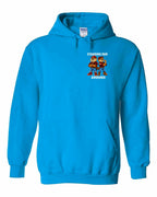 Standing Our Ground Left Chest and Back Pullover Hoodie in Sapphire