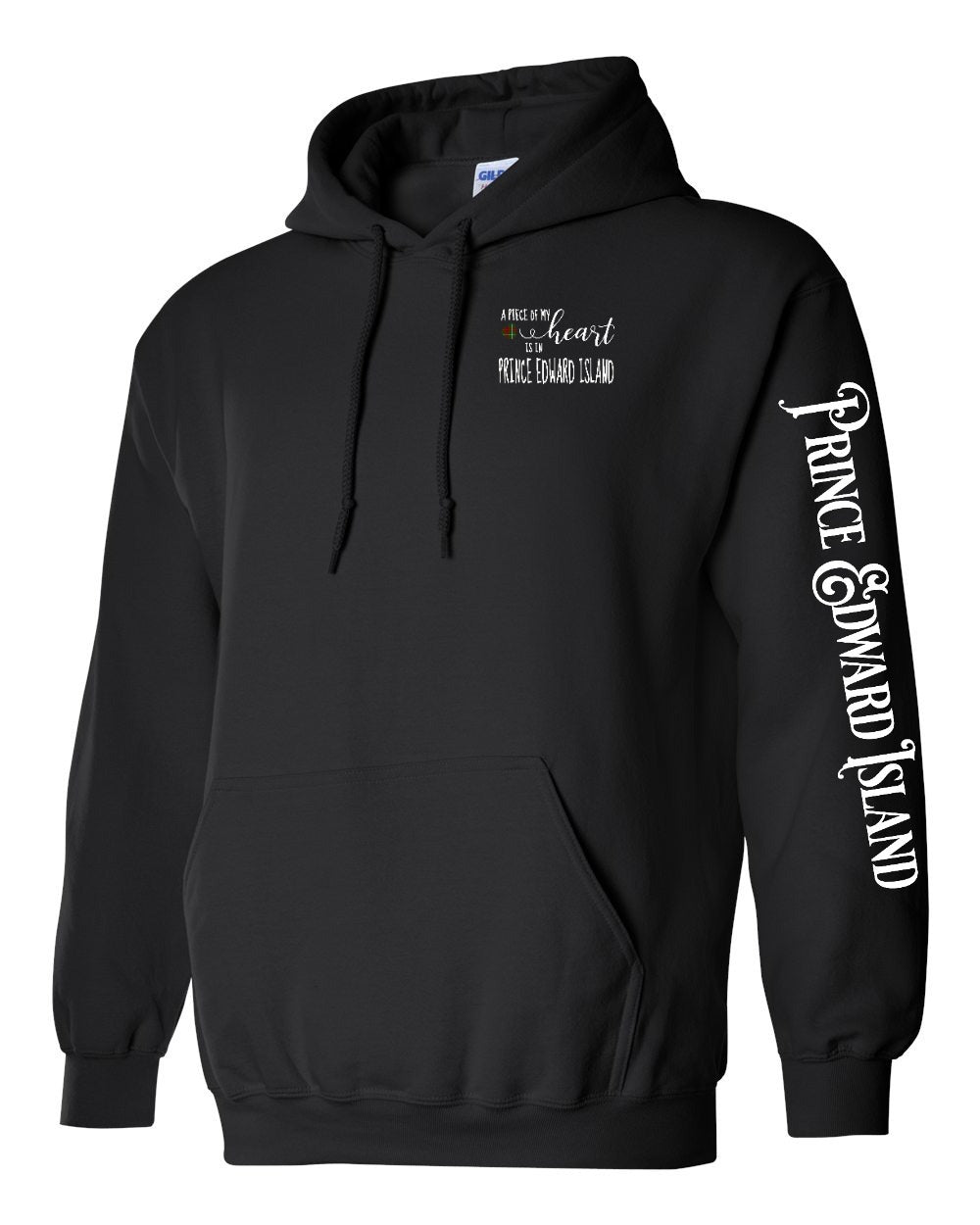 A piece of my Heart PEI Tartan Left Chest and Sleeve Pullover Hoodie - Unisex