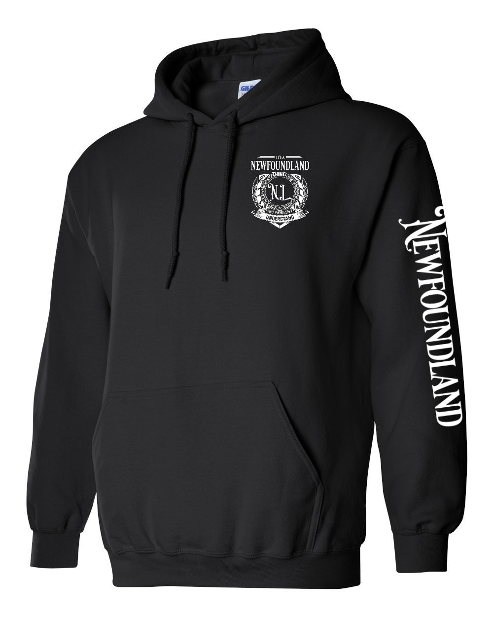 It's a NFLD thing Left Chest and Sleeve Pullover Hoodie - Unisex