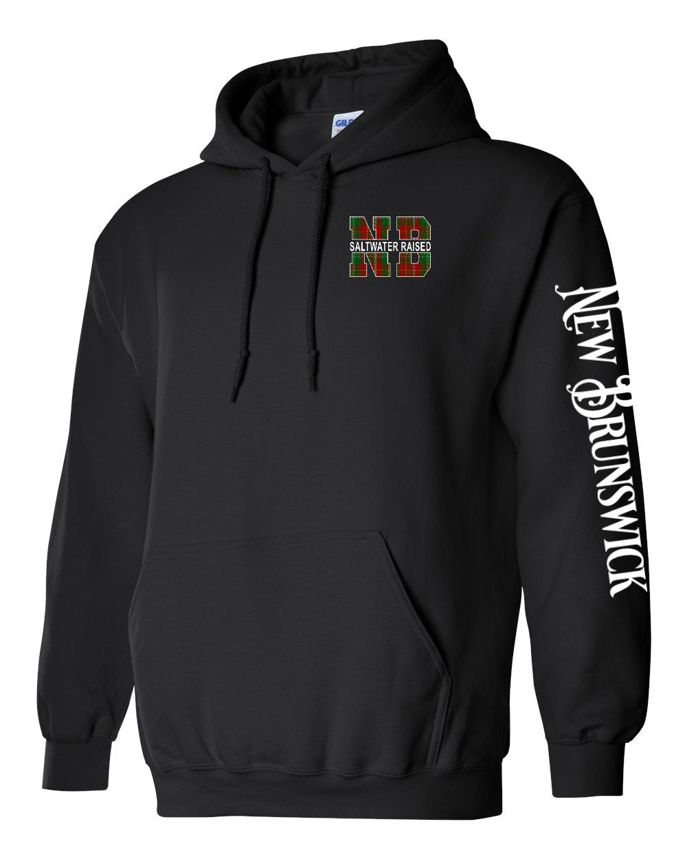 Saltwater Raised NB Left Chest and Sleeve Pullover Hoodie - Unisex