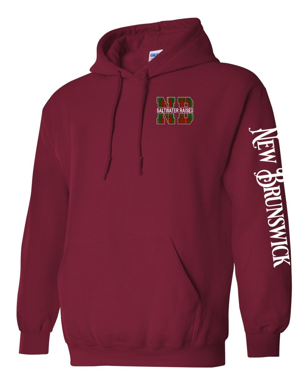 Saltwater Raised NB Left Chest and Sleeve Pullover Hoodie - Unisex