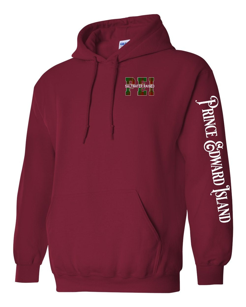 PEI Saltwater Raised Left Chest and Sleeve Pullover Hoodie - Unisex
