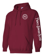Born & Raised PEI Left Chest and Sleeve Pullover Hoodie - Unisex