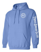 Born & Raised PEI Left Chest and Sleeve Pullover Hoodie - Unisex
