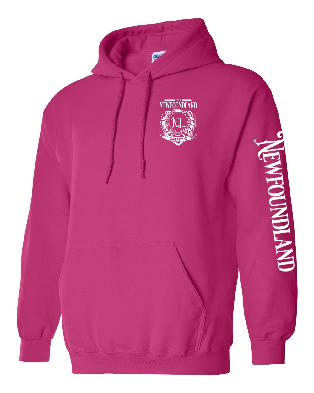 It's a NFLD thing Left Chest and Sleeve Pullover Hoodie - Unisex