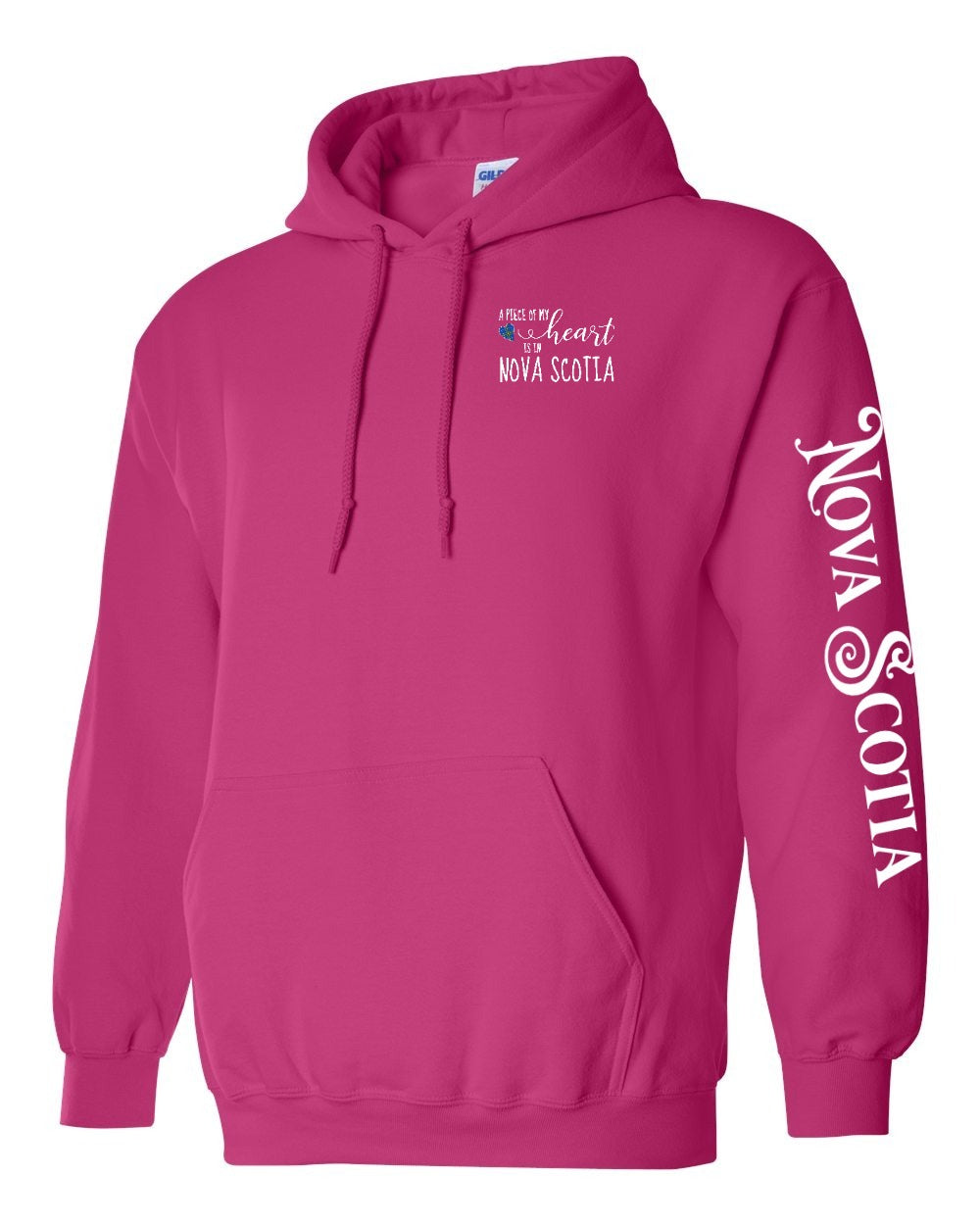 A piece of my heart NS tartan Left Chest and Sleeve Pullover Hoodie - Unisex