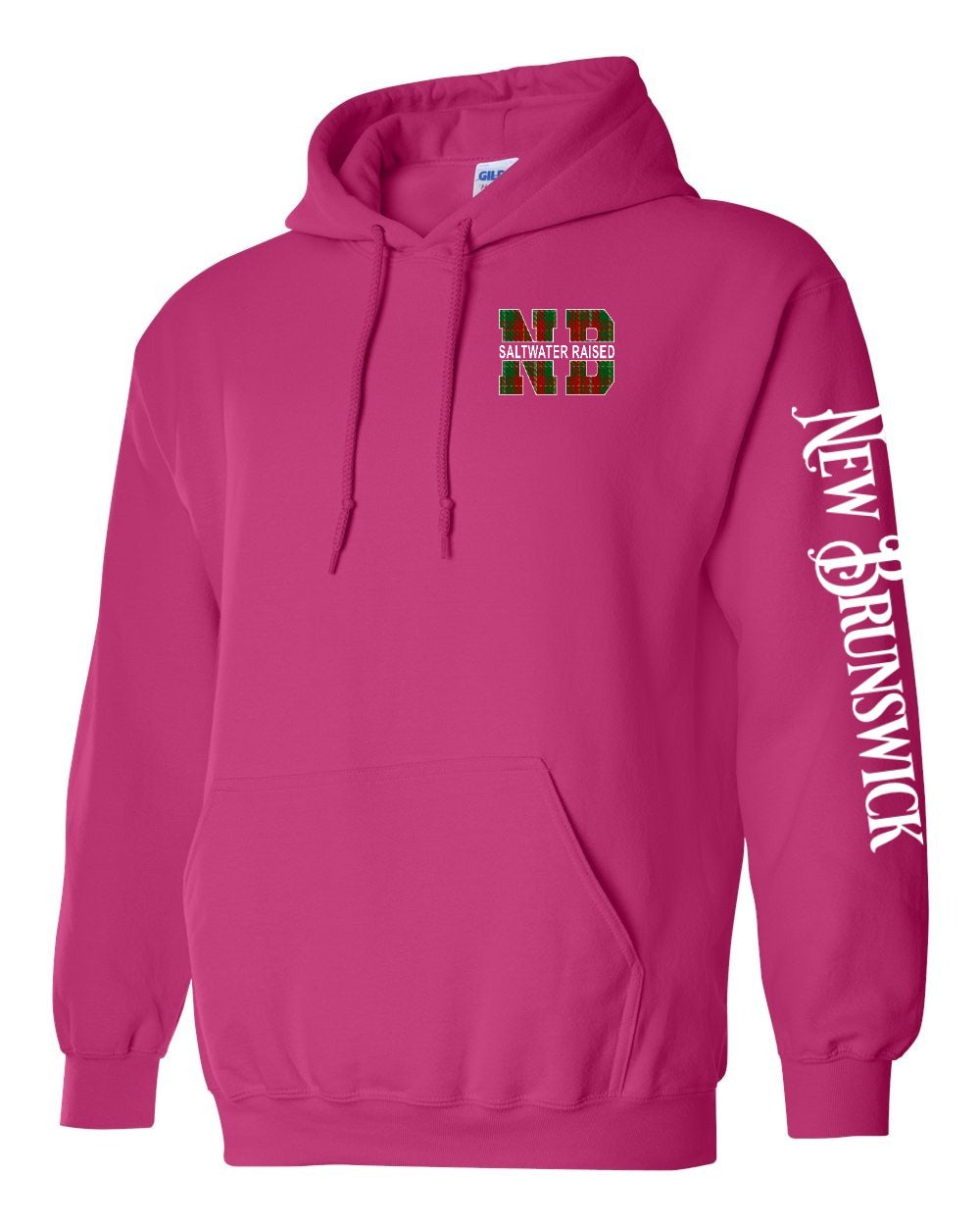 Saltwater Raised NB Left Chest and Sleeve Pullover Hoodie - Unisex