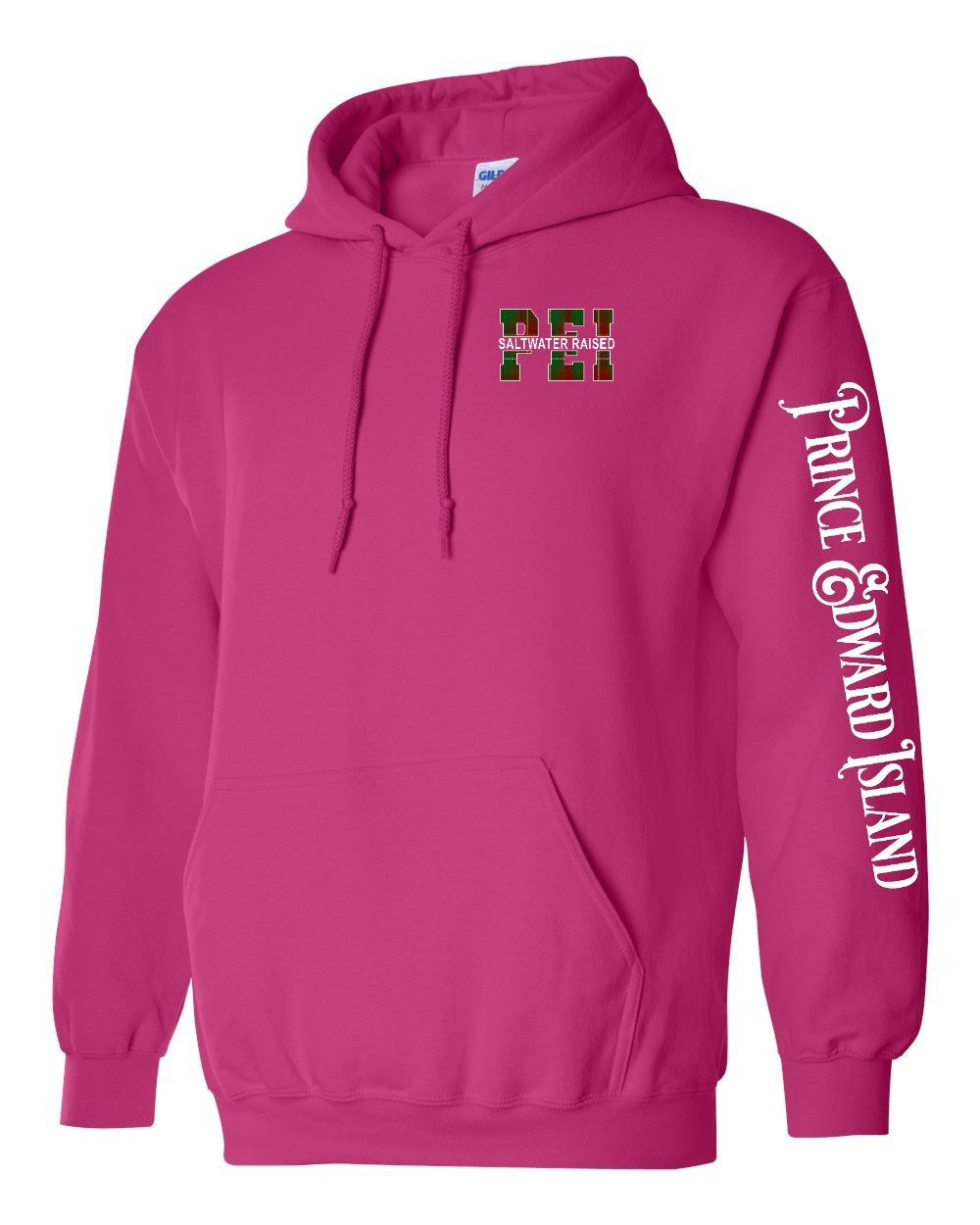 PEI Saltwater Raised Left Chest and Sleeve Pullover Hoodie - Unisex
