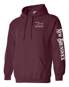 A piece of my Heart NB tartan heart Left Chest and Sleeve Pullover Hoodie - Unisex
