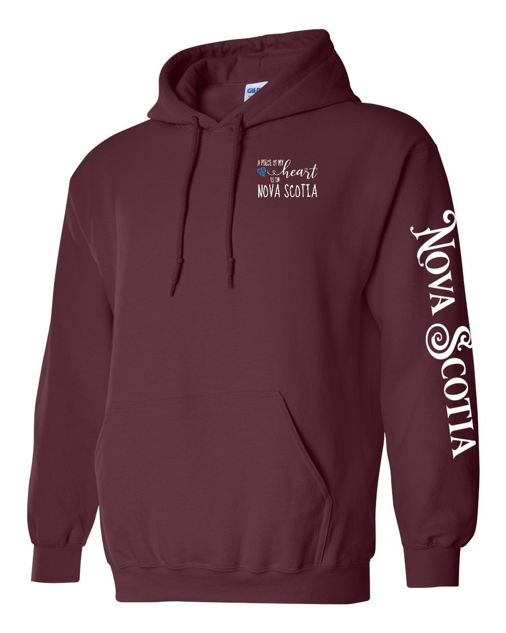 A piece of my heart NS tartan Left Chest and Sleeve Pullover Hoodie - Unisex