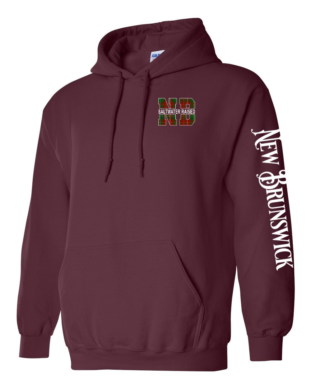 Saltwater Raised NB Left Chest and Sleeve Pullover Hoodie - Unisex