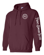 Born & Raised PEI Left Chest and Sleeve Pullover Hoodie - Unisex