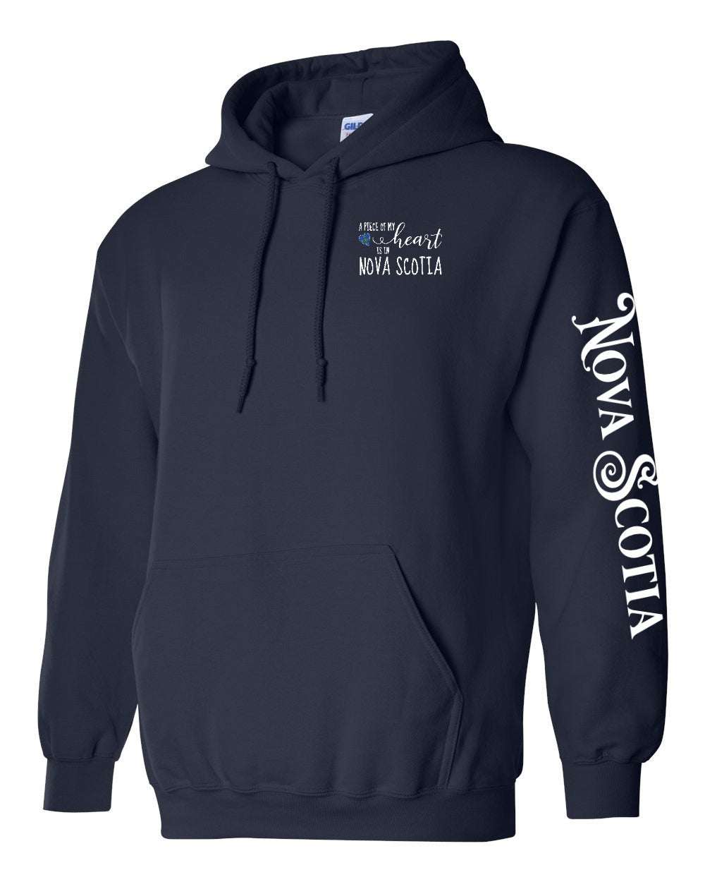 A piece of my heart NS tartan Left Chest and Sleeve Pullover Hoodie - Unisex