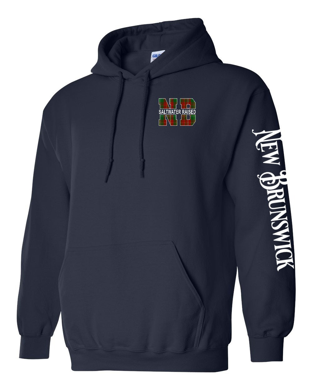 Saltwater Raised NB Left Chest and Sleeve Pullover Hoodie - Unisex