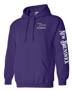 A piece of my Heart NB tartan heart Left Chest and Sleeve Pullover Hoodie - Unisex