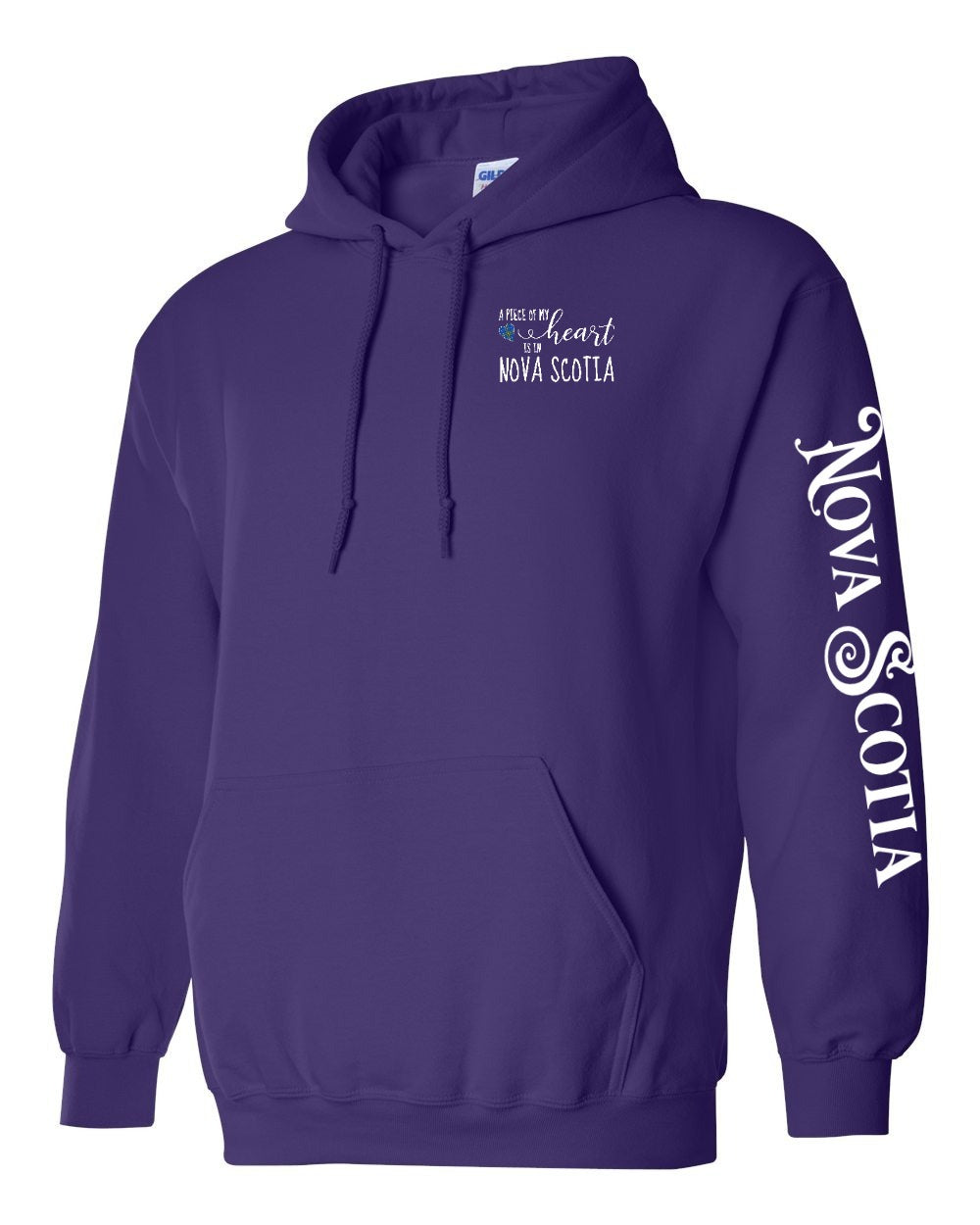A piece of my heart NS tartan Left Chest and Sleeve Pullover Hoodie - Unisex