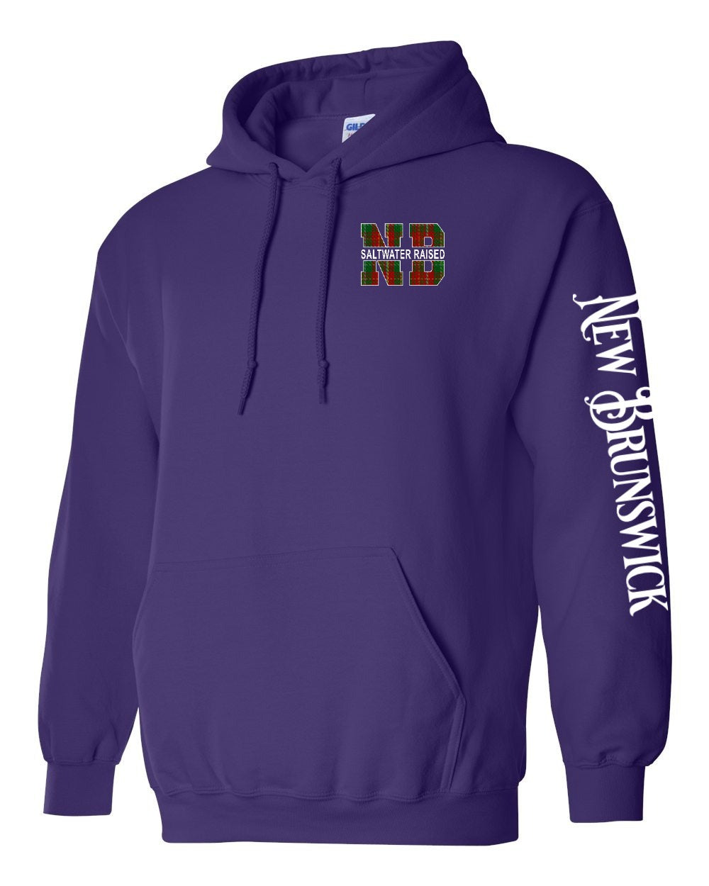 Saltwater Raised NB Left Chest and Sleeve Pullover Hoodie - Unisex