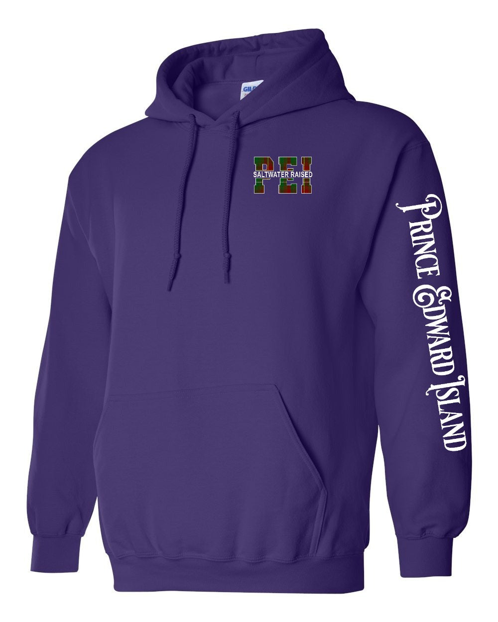 PEI Saltwater Raised Left Chest and Sleeve Pullover Hoodie - Unisex