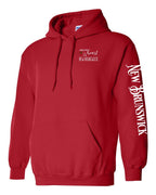 A piece of my Heart NB tartan heart Left Chest and Sleeve Pullover Hoodie - Unisex