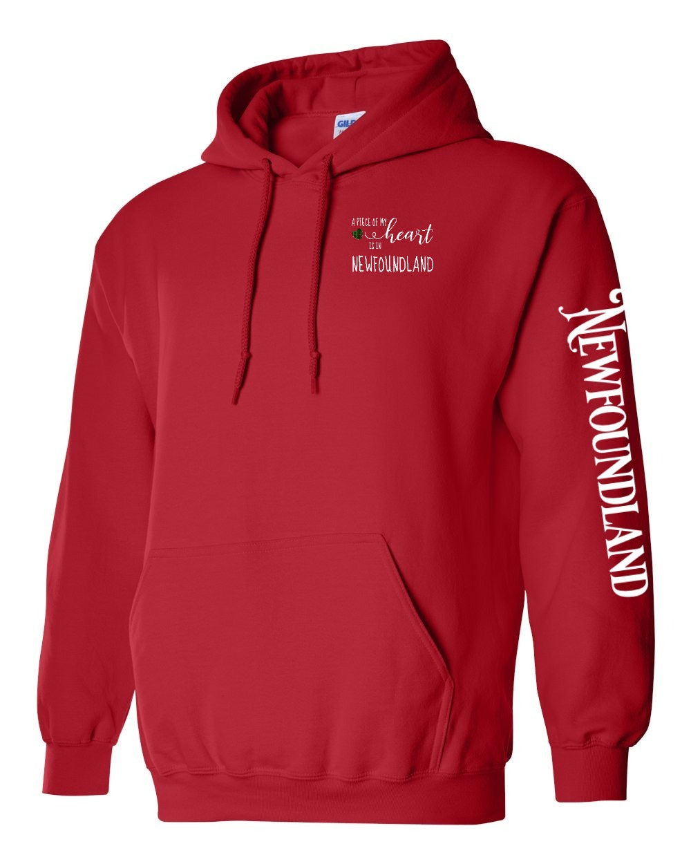 A piece of my heart NFLD tartan Left Chest and Sleeve pullover - Unisex