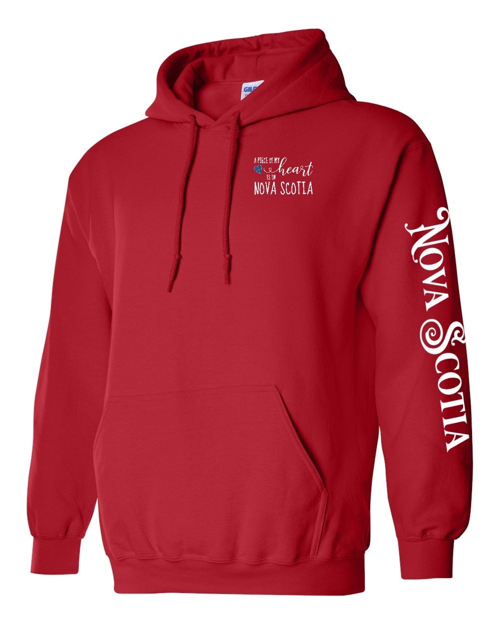 A piece of my heart NS tartan Left Chest and Sleeve Pullover Hoodie - Unisex