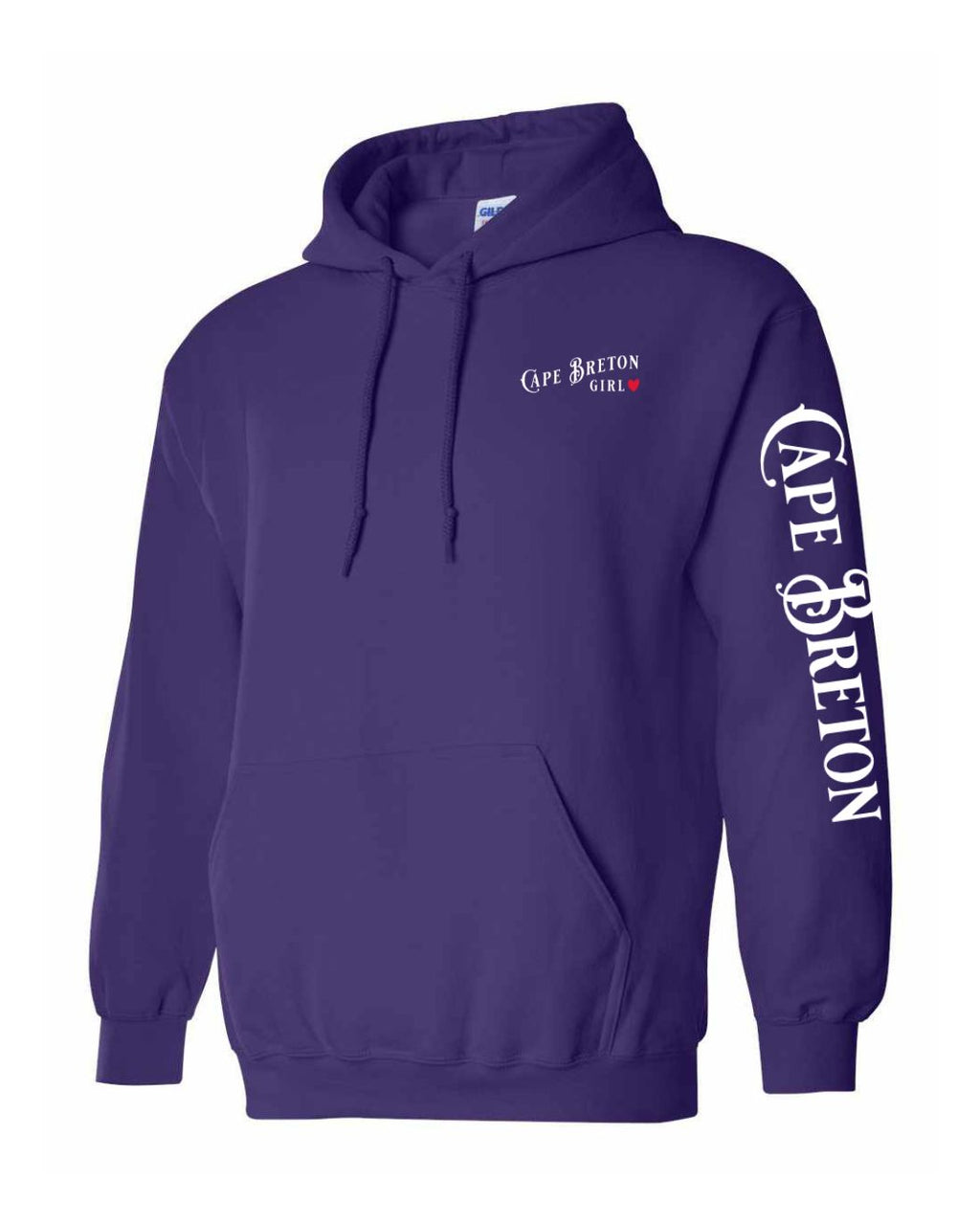 CB Girl Red Heart Left chest and Sleeve Pullover Hoodie - Unisex