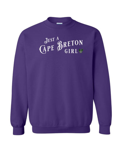 Just a Cape Breton Girl Tartan Full Crewneck Sweatshirt