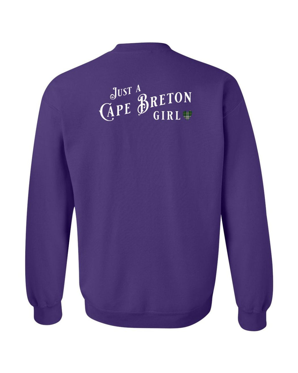 Just a CB Girl Tartan Left Chest and Back Crewneck Sweatshirt - Unisex