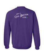 Just a CB Girl Tartan Left Chest and Back Crewneck Sweatshirt - Unisex